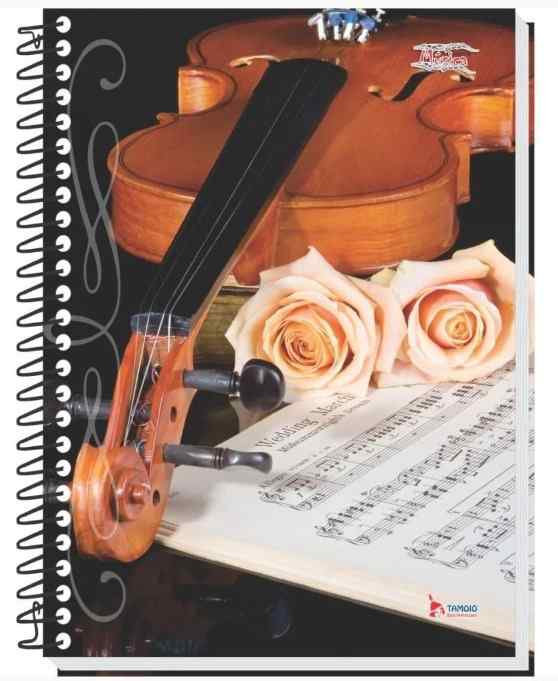 CADERNO MUSICA C.D. TAMOIO 100FLS